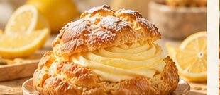 柠檬泡芙的AI概念视觉，非实拍